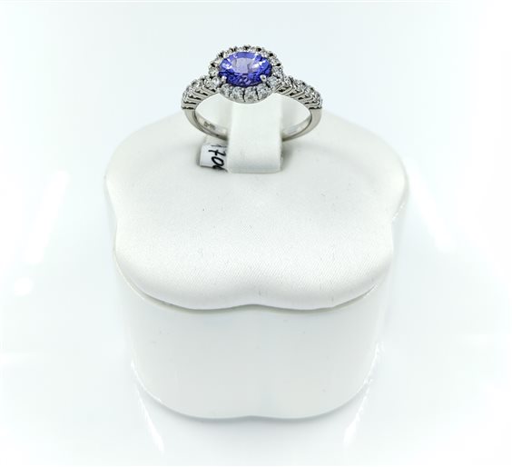 Anello Sangiorgi Preziosi Donna in Oro bianco Tanzanite 0.77 Ct 168545-14 - 168545-14
